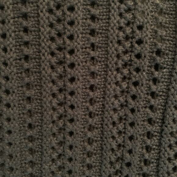 GAP WOMEN'S CHUNKY LOOSE KNIT V-NECK PULL-OVER PONCHO SWEATER SIZE XXS/XS-EUC - Picture 3 of 4